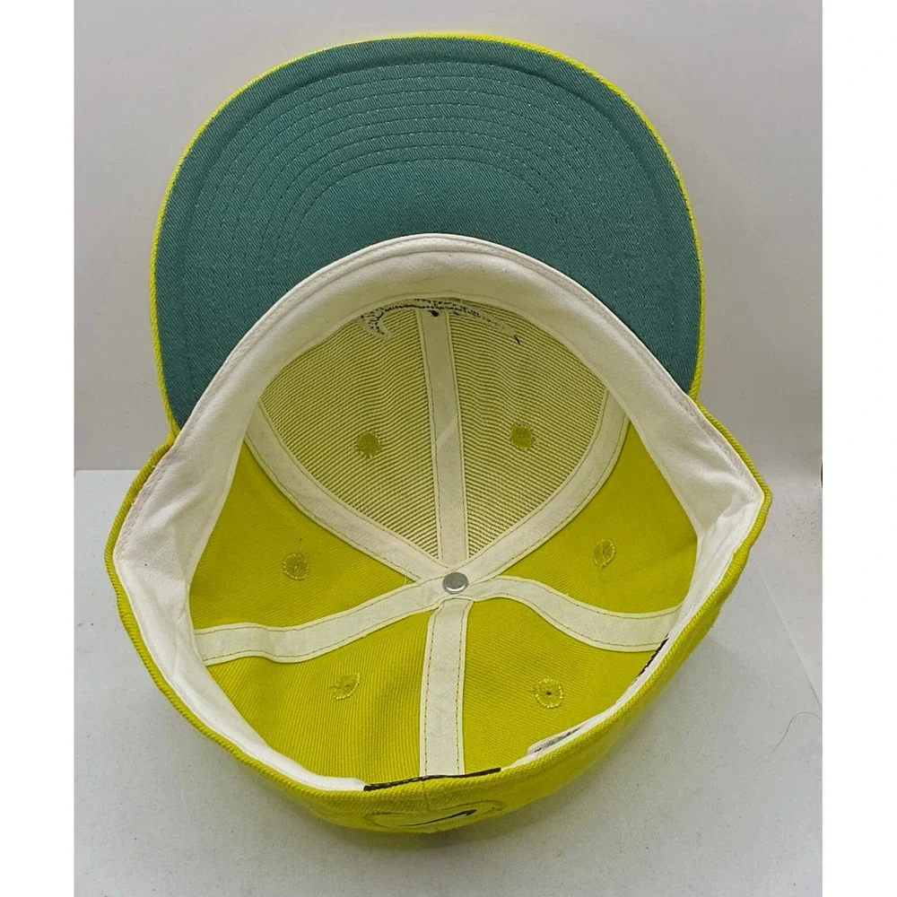 Nike‎ Classic Pro Fitted Baseball Cap Lime Green Hat Swoosh Logo Size 7 3/8